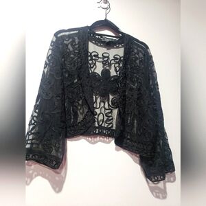 💲🖐🏾/DRESSBARN COLLECTION 18/20W EMBROIDERY DESIGNED BOLERO